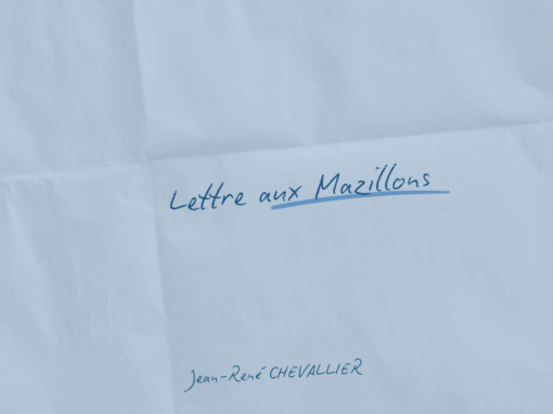 Lettre aux Mazillons